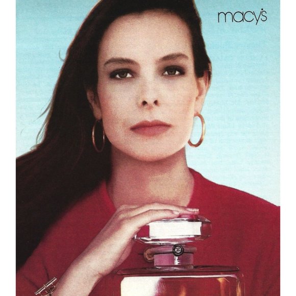 Chanel Perfume No 5 Macys Jewelry Fashion 1980s Vintage Print Ad 8 inch Tall - Picture 2 of 4